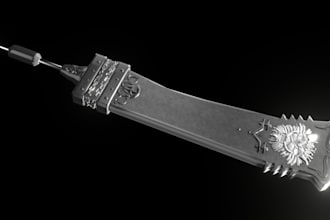 make 3d game ready weapon just like your references