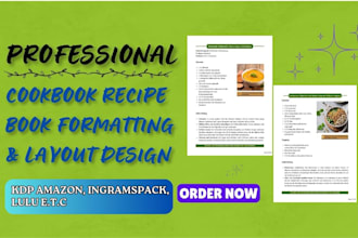 format and design recipe book, diet meal planner cookbook  ebook design in canva