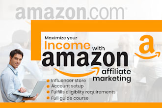 create or manage amazon affiliate account or influencer store