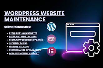 do wordpress website maintenance and website updates
