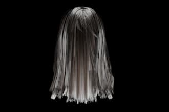 make realistic or stylish hair card for your 3d character