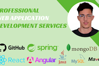 develop scalable web applications with java spring boot and react angular