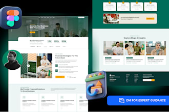 do figma website landing page or website mockup design in figma UI UX design
