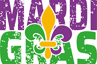 do retro vintage mardi gras t shirt design