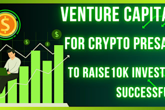 telegram promotion get 15 venture capital for your crypto presale token 10x sale