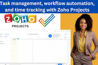 do task management, workflow automation, and time tracking with zoho projects