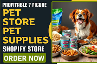 design profitable pet supplies shopify store pet care dropshipping store