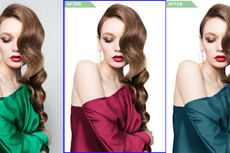 do photoshop color correction and color tone adjustment
