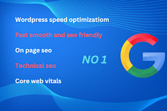 optimize wordpress speed on page SEO and technical