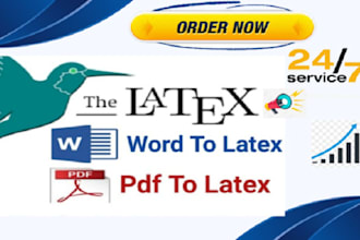 convert PDF, word or any document into latex
