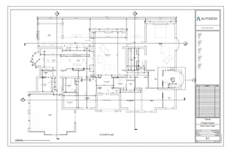 do california city permit architectural 2d floor plan, blueprints, hvac, mep