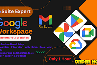 set up g suite, google workspace, and professional email