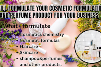 formulate your cosmetic formulation and perfume product for your business