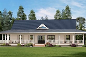 do 3d farm house design, barnhouse, farmhouse layout, ranch home, farm cottage