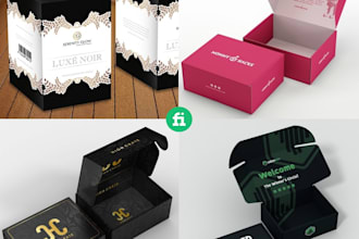 do packaging box design, product box design, mailer box, subscription box and 3d