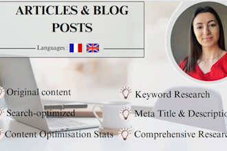 copywriting, articles and blogs, translation