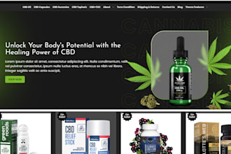 design cbd website cannabis website hemp website  marijuana website medical