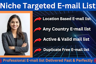 create niche targeted active and valid bulk email list for marketing success