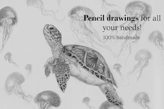create handmade pencil drawings for all your needs
