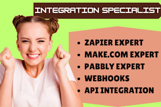 be your zapier make integromat pabbly integration webhooks automation expert