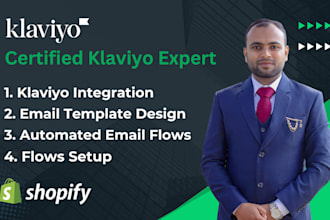 designed klaviyo email marketing flows template