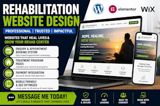 rehabilitation website wellness website therapy website rehabilitation center