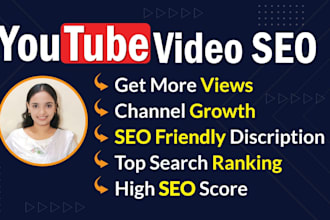 be your you tube video SEO expert for fast ranking
