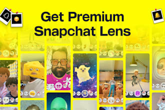 create professional snapchat lens and filter