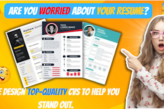 design a modern and professional CV and resume