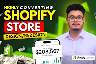 design shopify store, redesign shopify website, build shopify dropshipping store
