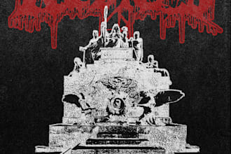 create a flyer for your metal and hardcore punk gig