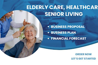 create home care, elderly care and supported living business plan