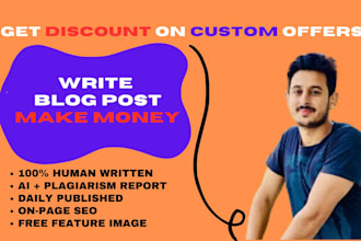 write blog post make money and publish article monthly