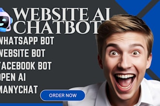 create website chatbot for website app customised whatsapp chatbot with manychat