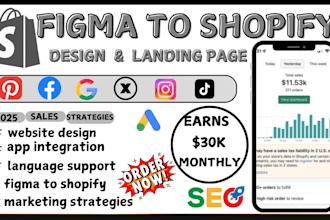 do shopify bug, figma to shopify, shopify banner to design, shopify yk2 website