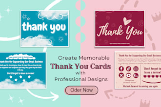 design custom thank you cards for any occasion