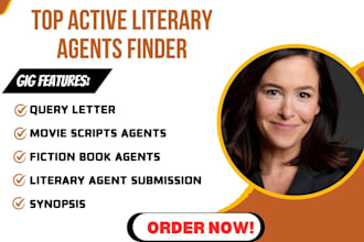 find literary agent for fiction movie script screenplay and do submission