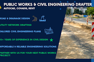 design detailed public works and drainage plans