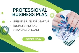write detailed beauty, massage spa, salon, health and fitness business plans