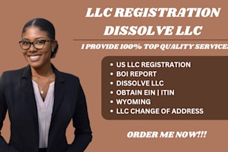 register US llc company registration, ein, boi report, dissolve llc, wyoming llc