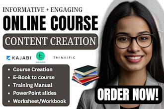 do online course creation course content instructional manual course curriculum