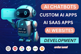 develop ai app ai saas ai website chatbox for you