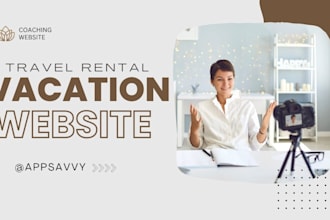 design vacation rental website  tourism or travel websites or landing page