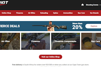 design wordpress ecommerce shopify coding powerful firearm and fitness website