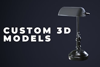 create 3d models and props for games or cinematics