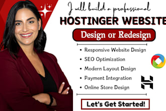 design or redesign hostinger wordpress website webador duda, canva to wix design