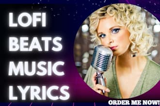 create female song custom lofi beats chill music production for rap relaxation