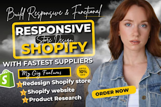create automated shopify store, shopify dropshipping store, shopify website