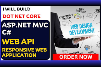 develop asp dot net core web api full stack web application