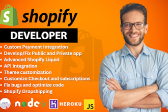 custom shopify payment gateway, shopify private app developer shopify liquid API